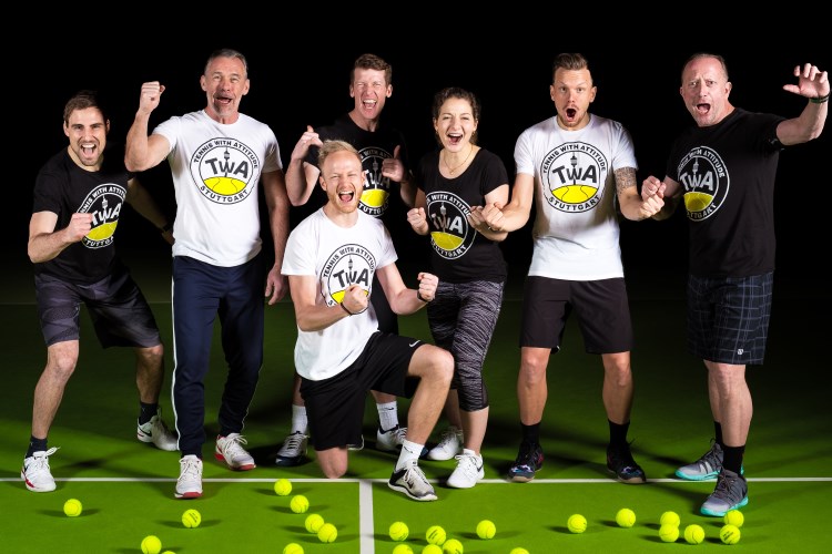 Das Tennis-with-Attitude-Team in Action!